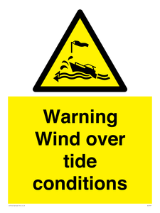 WL7497: Warning Wind over tide conditions