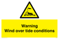 WL7497: Warning Wind over tide conditions
