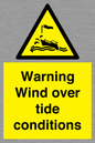 WL7497: Warning Wind over tide conditions