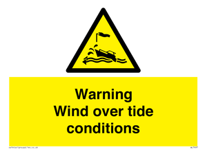 WL7497: Warning Wind over tide conditions