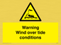 WL7497: Warning Wind over tide conditions