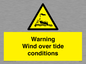 WL7497: Warning Wind over tide conditions