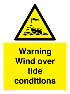 WL7497: Warning Wind over tide conditions