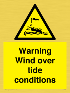 WL7497: Warning Wind over tide conditions