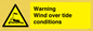 WL7497: Warning Wind over tide conditions