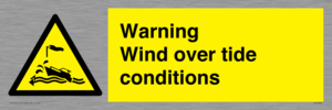 WL7497: Warning Wind over tide conditions