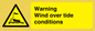 WL7497: Warning Wind over tide conditions