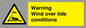 WL7497: Warning Wind over tide conditions
