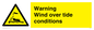 WL7497: Warning Wind over tide conditions