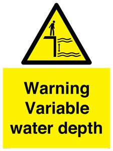 WL7498: Warning Variable water depth