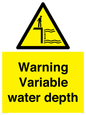 WL7498: Warning Variable water depth