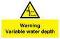 WL7498: Warning Variable water depth