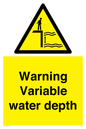 WL7498: Warning Variable water depth