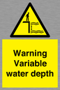 WL7498: Warning Variable water depth
