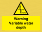 WL7498: Warning Variable water depth