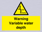 WL7498: Warning Variable water depth