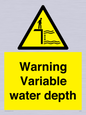 WL7498: Warning Variable water depth