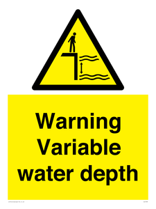 WL7498: Warning Variable water depth