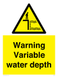 WL7498: Warning Variable water depth