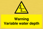 WL7498: Warning Variable water depth