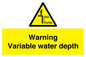 WL7498: Warning Variable water depth