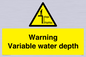 WL7498: Warning Variable water depth