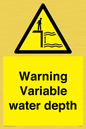 WL7498: Warning Variable water depth