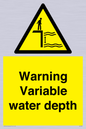 WL7498: Warning Variable water depth