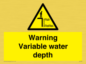 WL7498: Warning Variable water depth