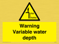 WL7498: Warning Variable water depth