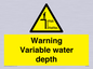 WL7498: Warning Variable water depth
