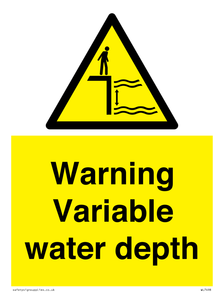WL7498: Warning Variable water depth