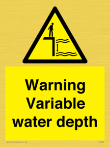 WL7498: Warning Variable water depth