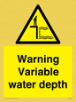 WL7498: Warning Variable water depth