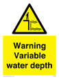 WL7498: Warning Variable water depth
