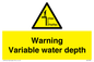 WL7498: Warning Variable water depth