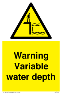 WL7498: Warning Variable water depth