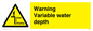 WL7498: Warning Variable water depth
