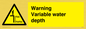 WL7498: Warning Variable water depth