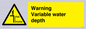 WL7498: Warning Variable water depth