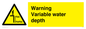 WL7498: Warning Variable water depth