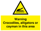 WL7511: Warning crocodiles, alligators or cayman in this area