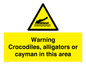 WL7511: Warning crocodiles, alligators or cayman in this area