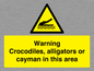 WL7511: Warning crocodiles, alligators or cayman in this area