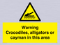 WL7511: Warning crocodiles, alligators or cayman in this area