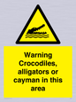 WL7511: Warning crocodiles, alligators or cayman in this area