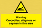 WL7511: Warning crocodiles, alligators or cayman in this area