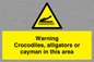 WL7511: Warning crocodiles, alligators or cayman in this area