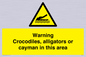 WL7511: Warning crocodiles, alligators or cayman in this area