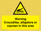 WL7511: Warning crocodiles, alligators or cayman in this area